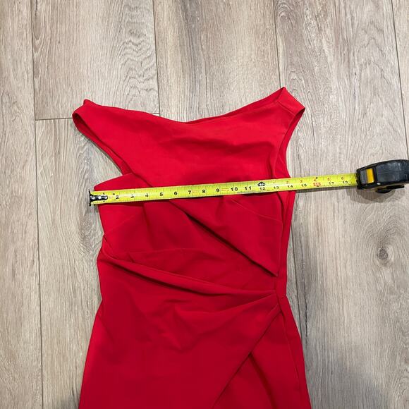 CHIARA BONI LA PETITE ROBE Women's Silvietta Cocktail Dress Size 42/US6 In Red - Picture 6 of 11